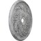 Ekena Millwork Sellek Ceiling Medallion (Fits Canopies up to 9"), 42 1/8"OD x 1 7/8"P, Ultra Pure White Crackle CM42SKUWC - alternate 5